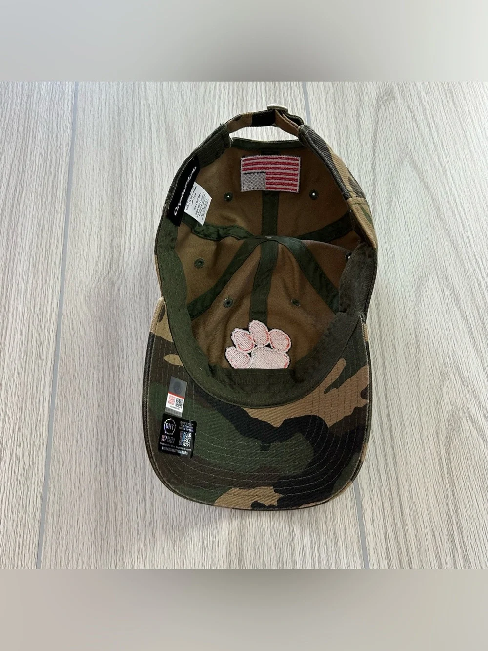NEW Clemson Tigers Operation Hat Trick OHT Military Appreciation Camouflage Hat